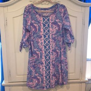 Lilly Pulitzer—print Costal Blue Maybe Gator